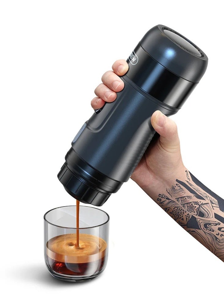 هيبرو ماكينة قهوة محمولة للسيارة HiBREW H4A 3 في 1 تعمل بجهد 12 فولت تيار مستمر، ماكينة إسبريسو لقهوة نسبريسو ودولتشي غوستو والقهوة المطحونة - Image 2